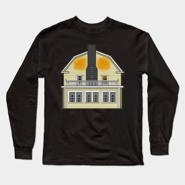 Amityville House Long Sleeve T-Shirt by BludBros